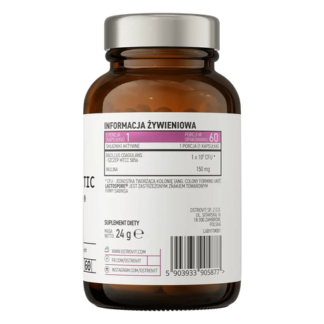 OstroVit Pharma PRO-60 BIOTIC LactoSpore® – Za Zdravu Probavu i Jak Imunitet.