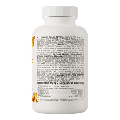 OstroVit Vitamin D3 2000 IU 60 Kapsula – Za Imunitet i Zdravlje Kostiju