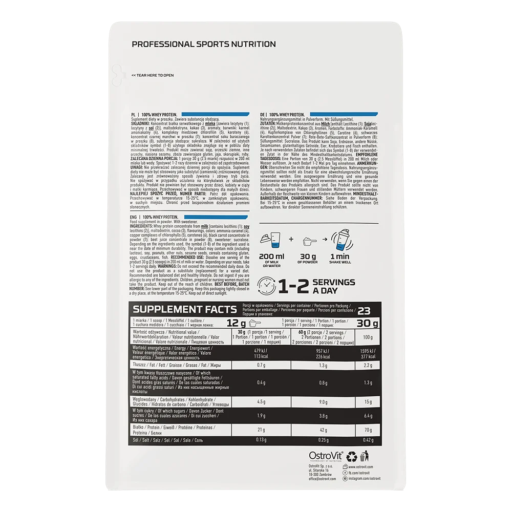 OstroVit Whey Protein OST – 700 g (Protein Surutke)