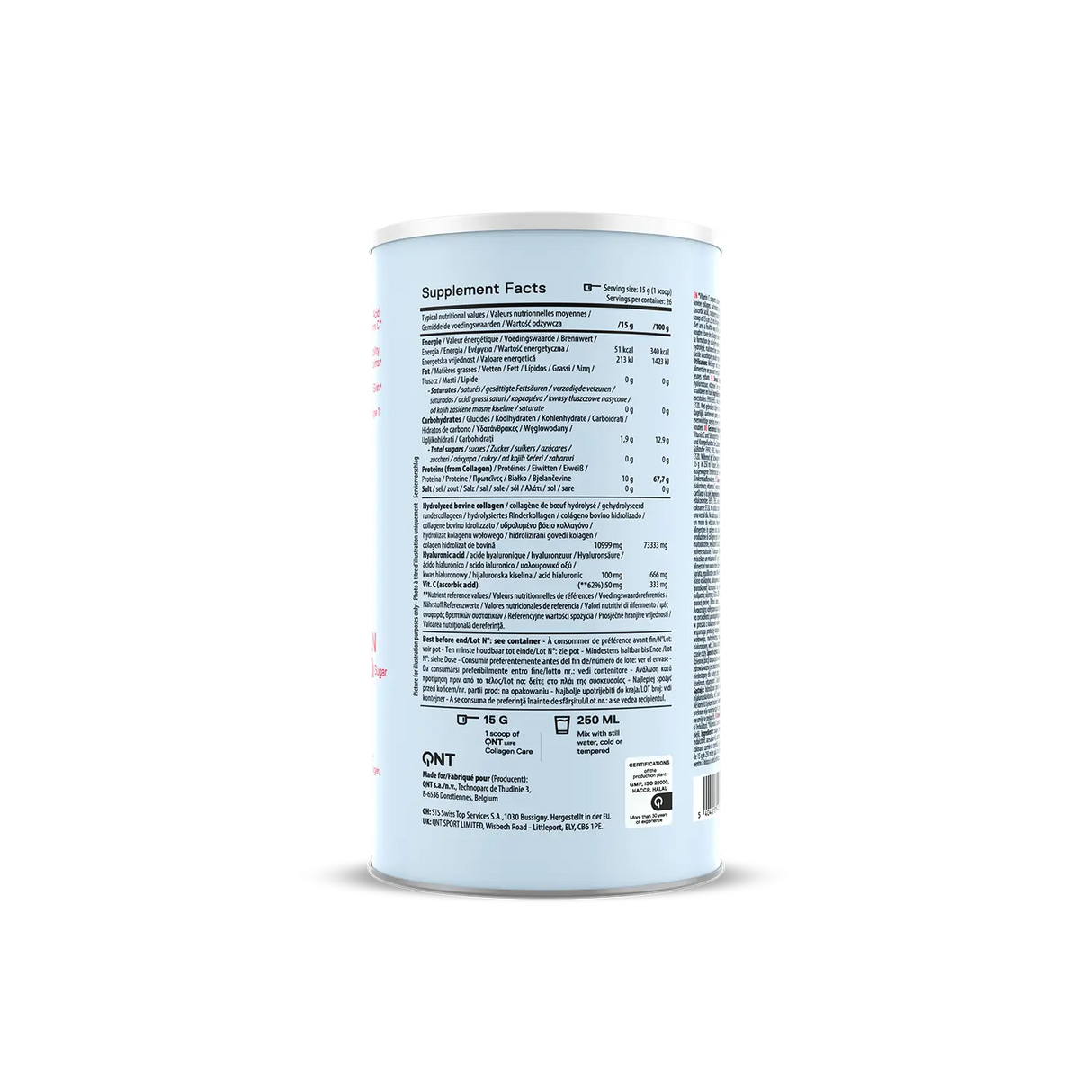 QNT Kolagen u Prahu, 390 g – Za Kožu, Kosu, Nokte i Zglobove