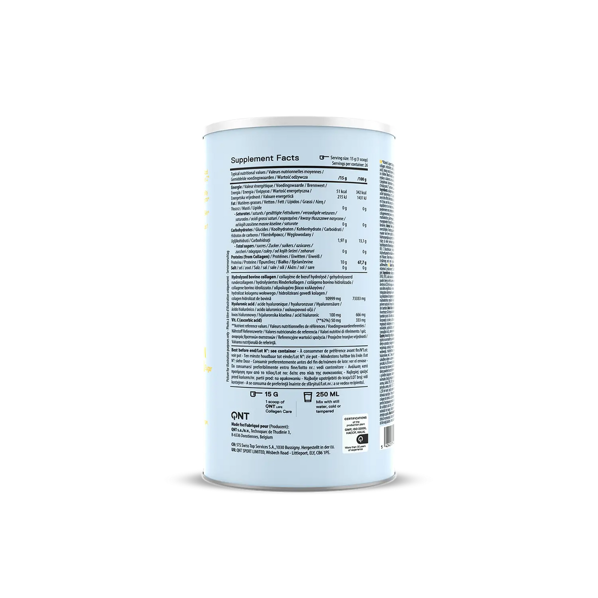 QNT Kolagen u Prahu, 390 g – Za Kožu, Kosu, Nokte i Zglobove