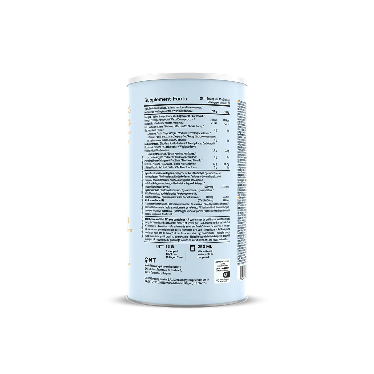 QNT Kolagen u Prahu, 390 g – Za Kožu, Kosu, Nokte i Zglobove