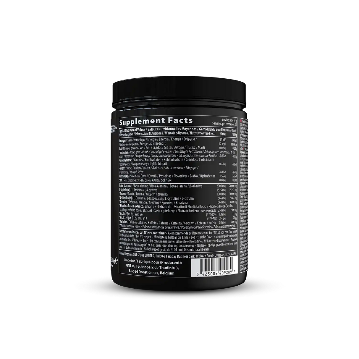 QNT Hydravol Pre-Workout 300 g – Eksplozivna energija i snaga za trening