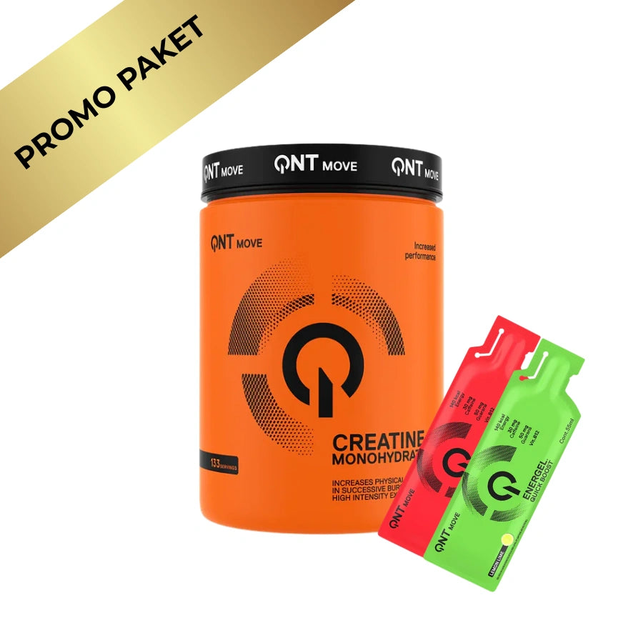 QNT Creatine Monohydrate 800 g + Energel Duo – Snaga, Energija i Izdržljivost
