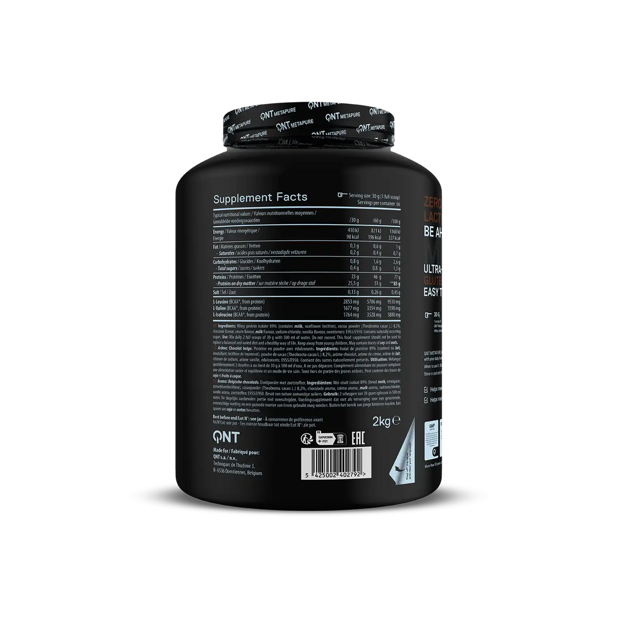 QNT Metapure Whey Protein Isolate – Čist i Brzo Apsorbujući Protein