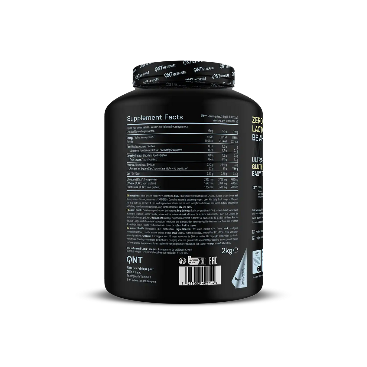 QNT Metapure Whey Protein Isolate – Čist i Brzo Apsorbujući Protein