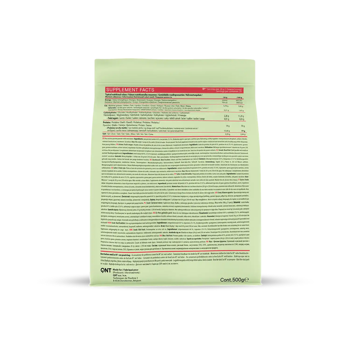 QNT Vegan Protein – Biljni Proteinski Šejk za Mišiće i Energiju