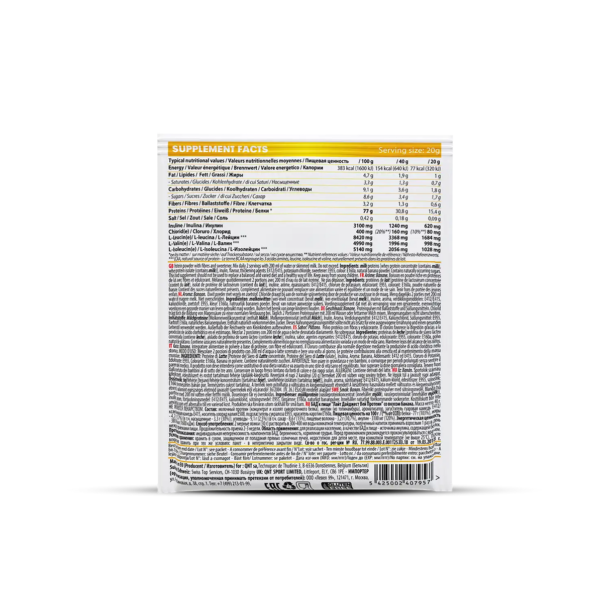 QNT Light Digest Whey Protein – Lako Svarljiv Protein za Mišiće i Oporavak