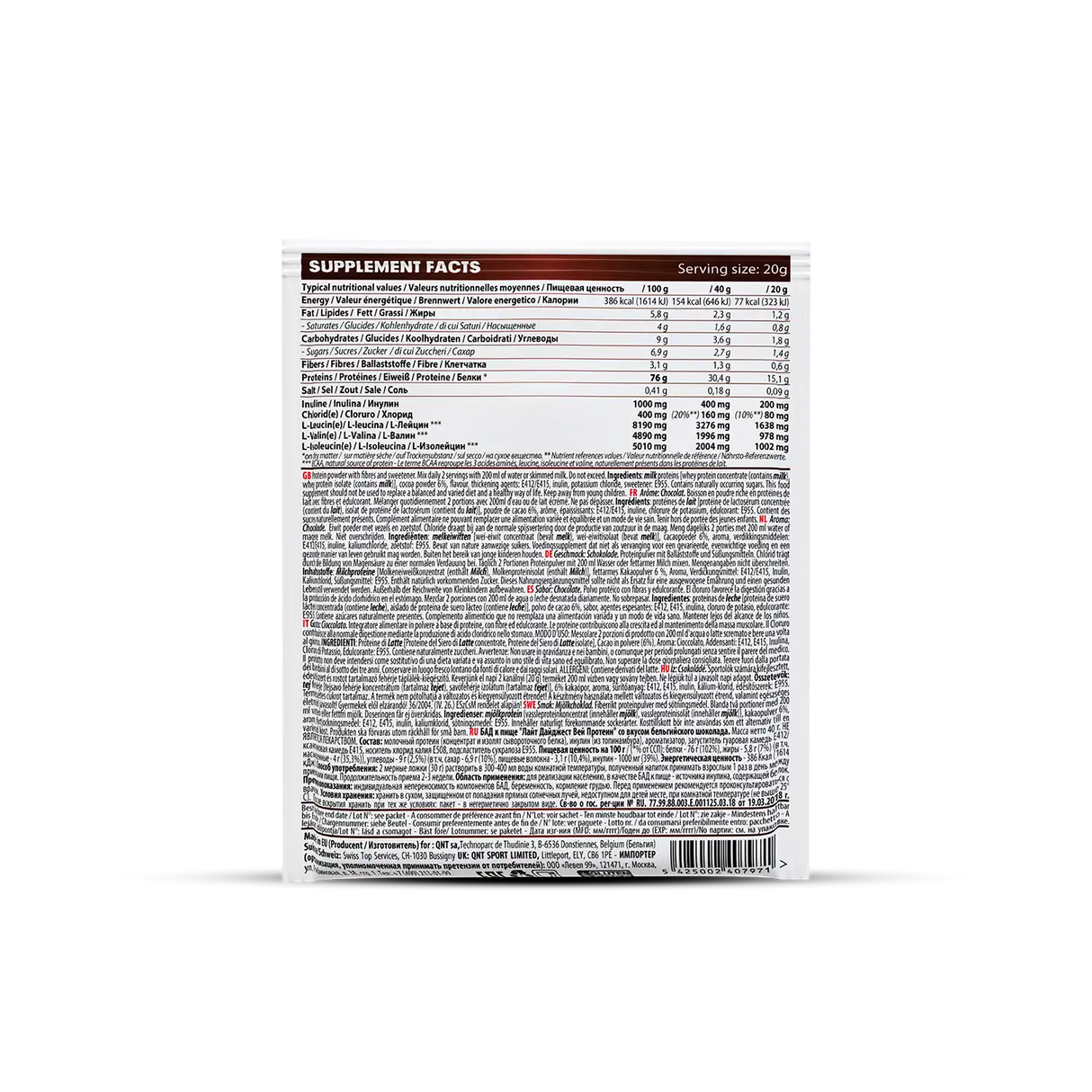 QNT Light Digest Whey Protein – Lako Svarljiv Protein za Mišiće i Oporavak