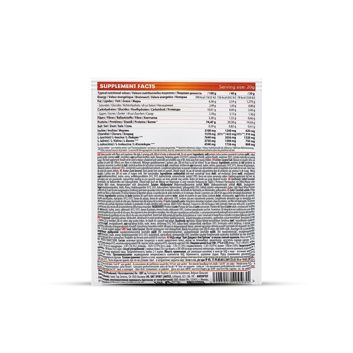 QNT Light Digest Whey Protein – Lako Svarljiv Protein za Mišiće i Oporavak