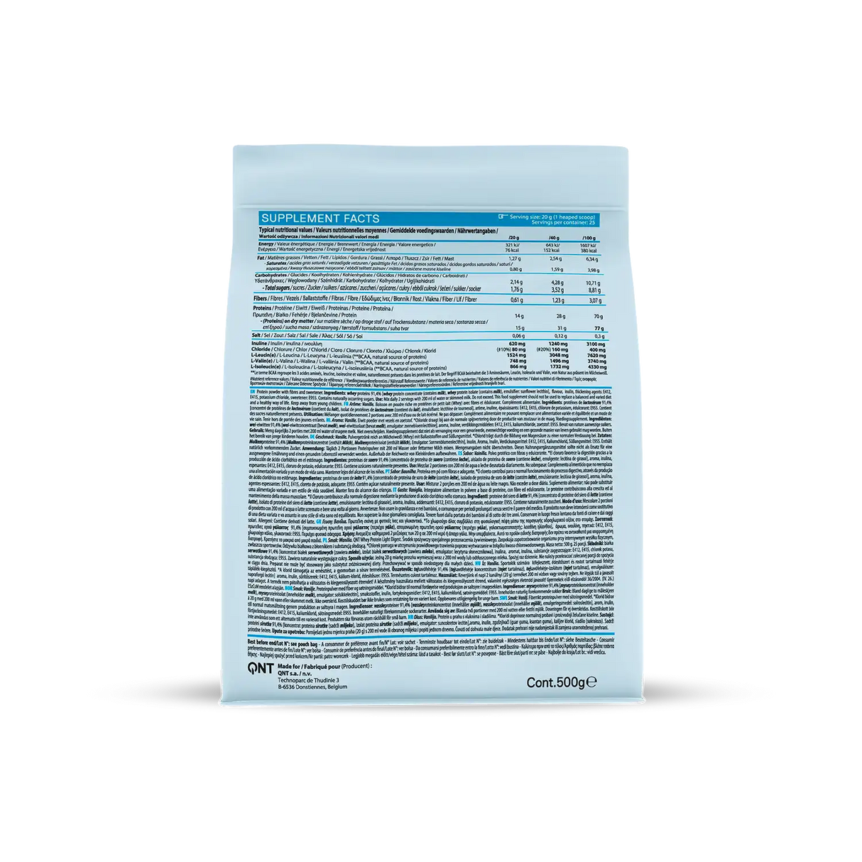 QNT Light Digest Whey Protein – Lako Svarljiv Protein za Mišiće i Oporavak