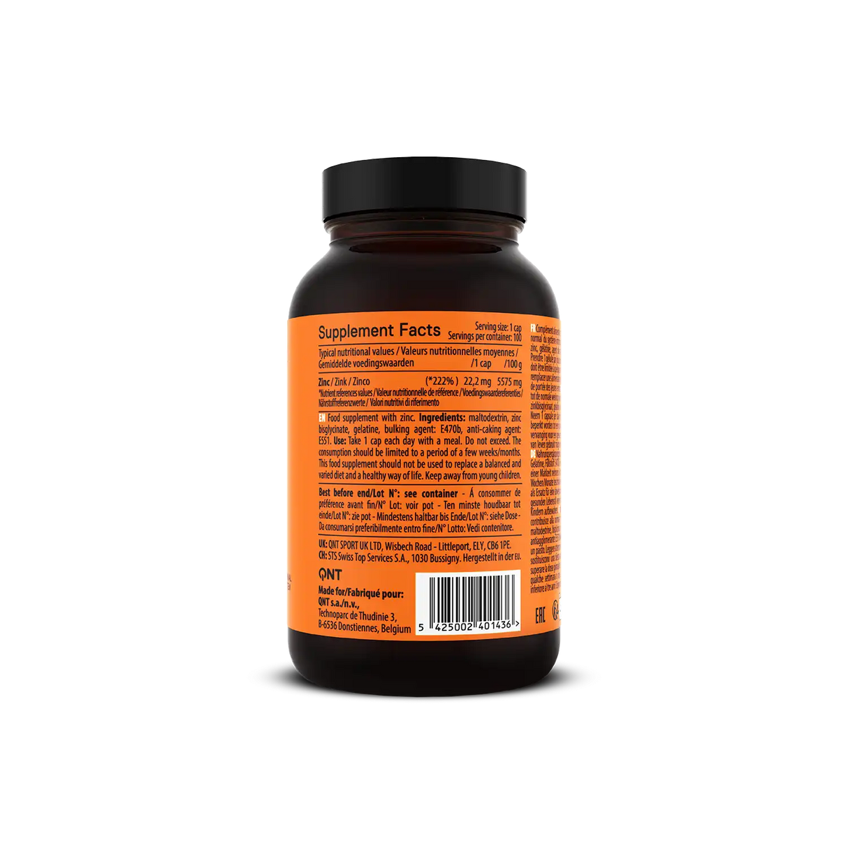 QNT Zinc 100 Caps – Podrška Imunitetu i Zdravlju Kože