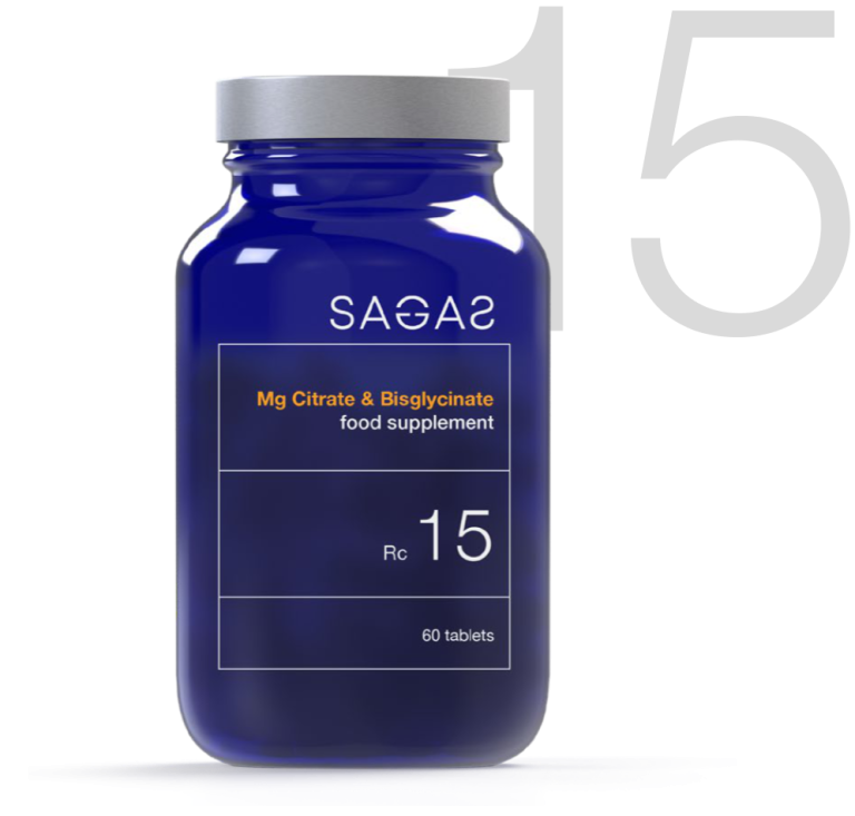 Sagas Rc 15 Mg Citrate & Bisglycinate – Magnezijum za Energiju i Zdravlje Mišića