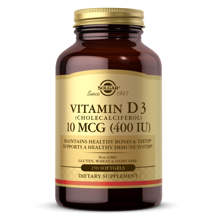 Solgar Vitamin D3, 10 mcg (400 IU) – Podrška Zdravlju Kostiju i Imunitetu - Dobrobit