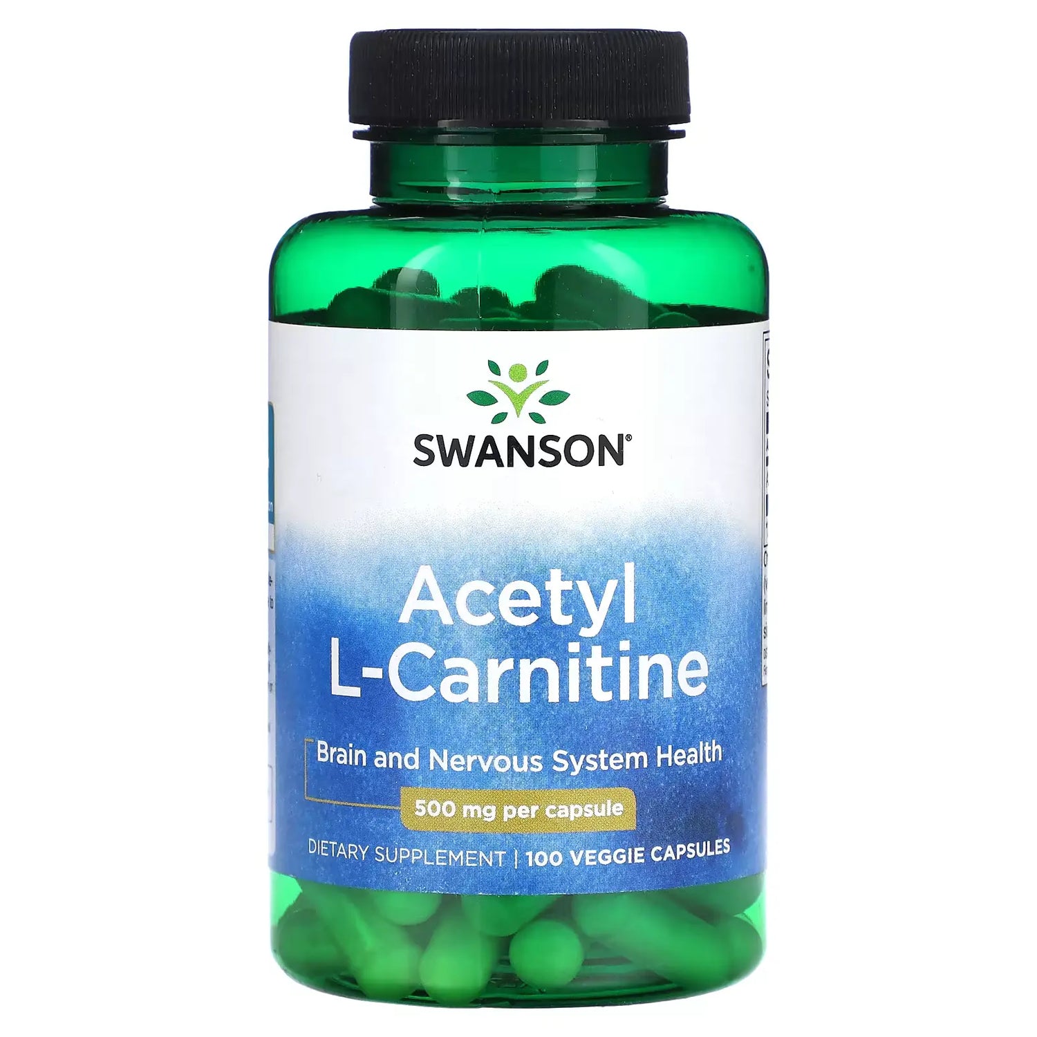 Swanson Acetyl L-Carnitine 500 mg – Podrška Energiji i Funkciji Mozga