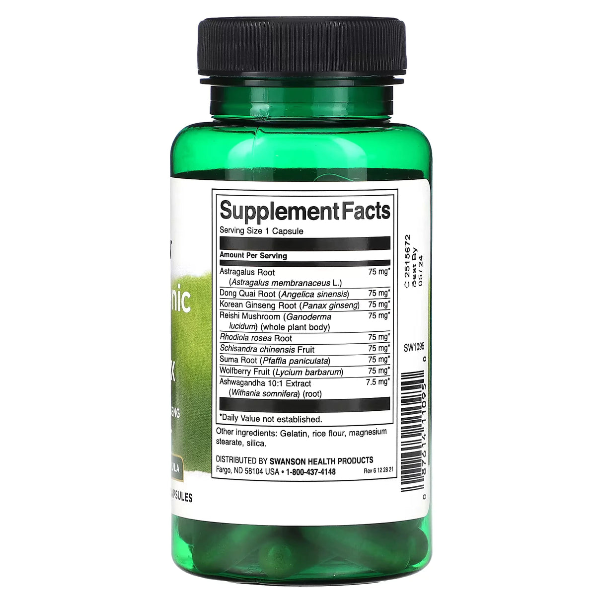 Swanson Rhodiola, Ashwagandha & Ginseng – Adaptogeni Trio Snage