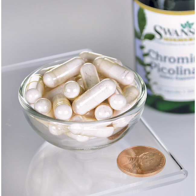 Swanson Hrom Pikolinat 200 mcg, 100 Kapsula - Podrška Metabolizmu i Šećeru - Dobrobit