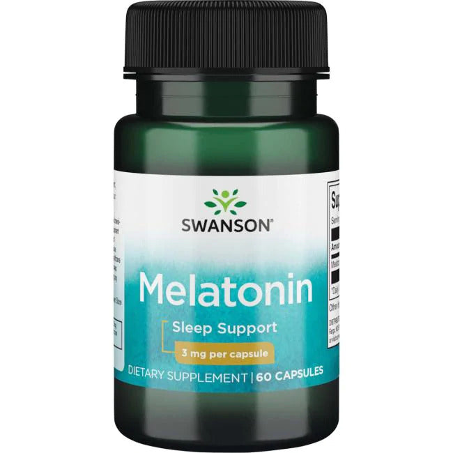 Swanson Melatonin, 3 mg, 60 Kapsula – Podrška Zdravom Snu - Dobrobit