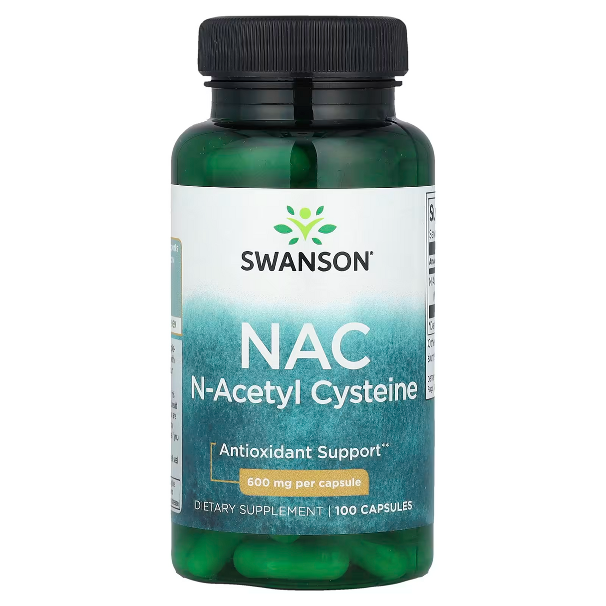 Swanson NAC, N-Acetil Cistein 600 mg, 100 Kapsula - Za Jetru i Detoksikaciju - Dobrobit