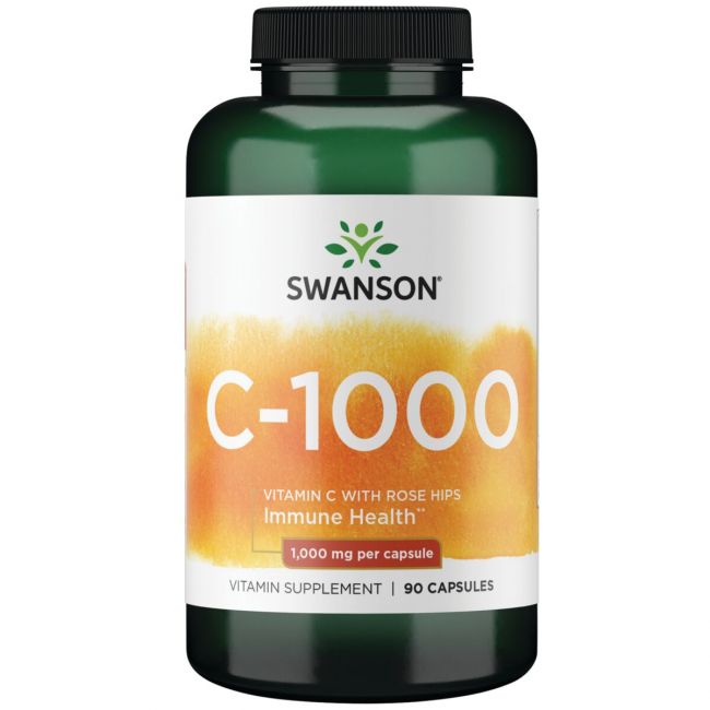 Swanson Vitamin C-1000 s Šipurkom, 1000 mg - Imunitet i Antioksidans - Dobrobit