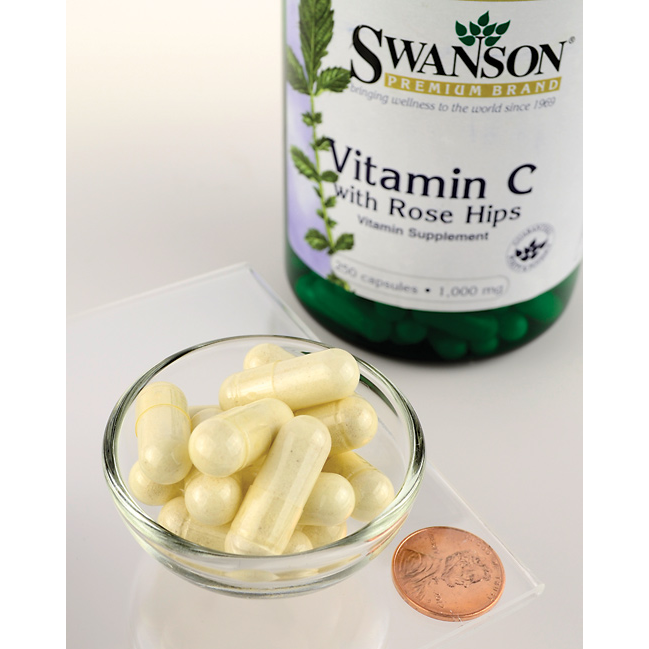 Swanson Vitamin C-1000 s Šipurkom, 1000 mg - Imunitet i Antioksidans - Dobrobit