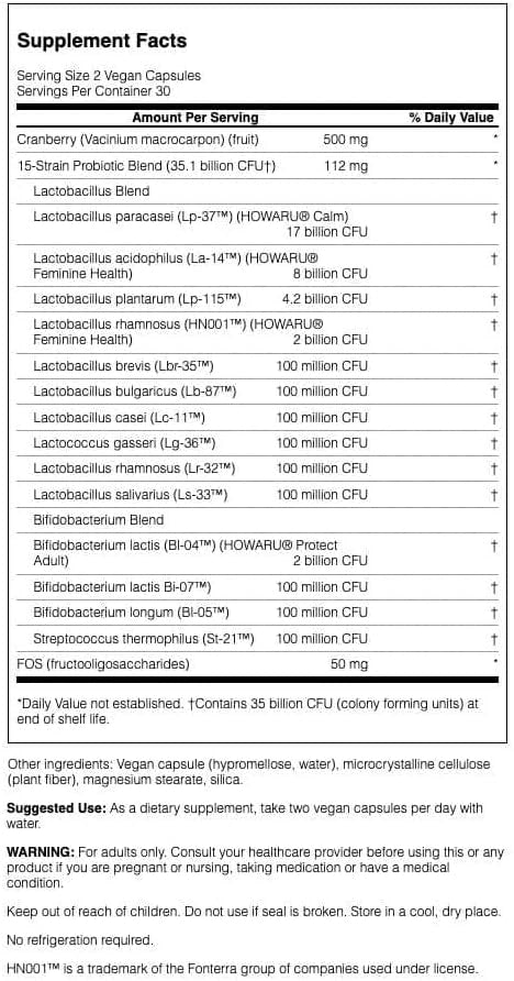 Swanson Women’s Daily Probiotic + Prebiotic FOS – Probiotik za Žene (35 mlrd CFU)