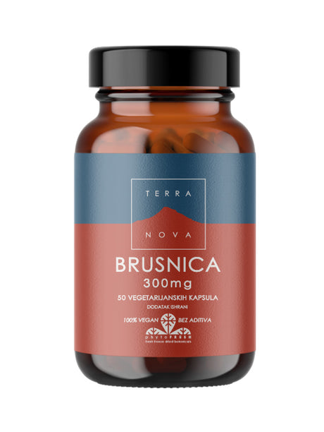 Terranova Brusnica 300 mg (Organska, Liofilizovana) - Zdravlje Urinarnog Trakta - Dobrobit