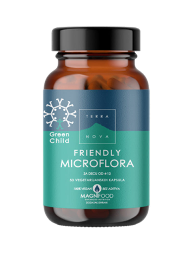 Terranova Green Child Friendly Mikroflora, 50 Kapsula - Podrška Probavi - Dobrobit
