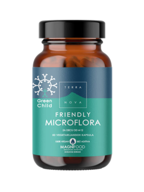 Terranova Green Child Friendly Mikroflora, 50 Kapsula - Podrška Probavi - Dobrobit
