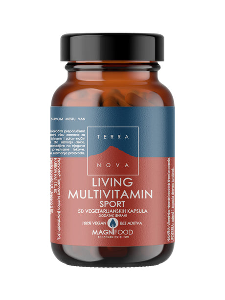 Terranova Living Multivitamin Sport, 50 Kapsula - Energija i Izdržljivost - Dobrobit