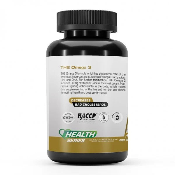 THE Nutrition THE Omega 3 – 200 kapsula (EPA + DHA + Vitamin E) - Dobrobit