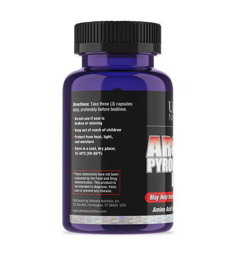 Ultimate Nutrition Arginine Pyroglutamate Lysine – Povećajte Rastni Hormon i Snagu