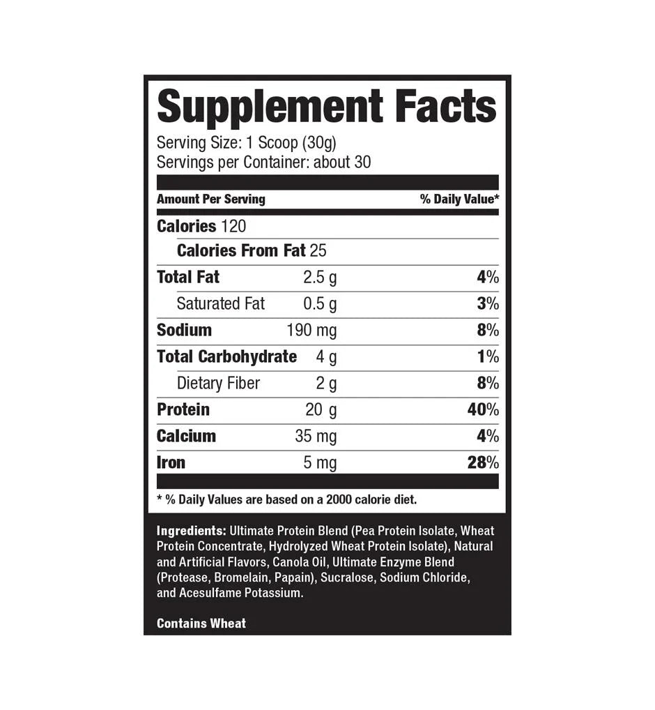 Ultimate Nutrition Protein Isolate 2 – Veganski Protein Za Snagu i Oporavak