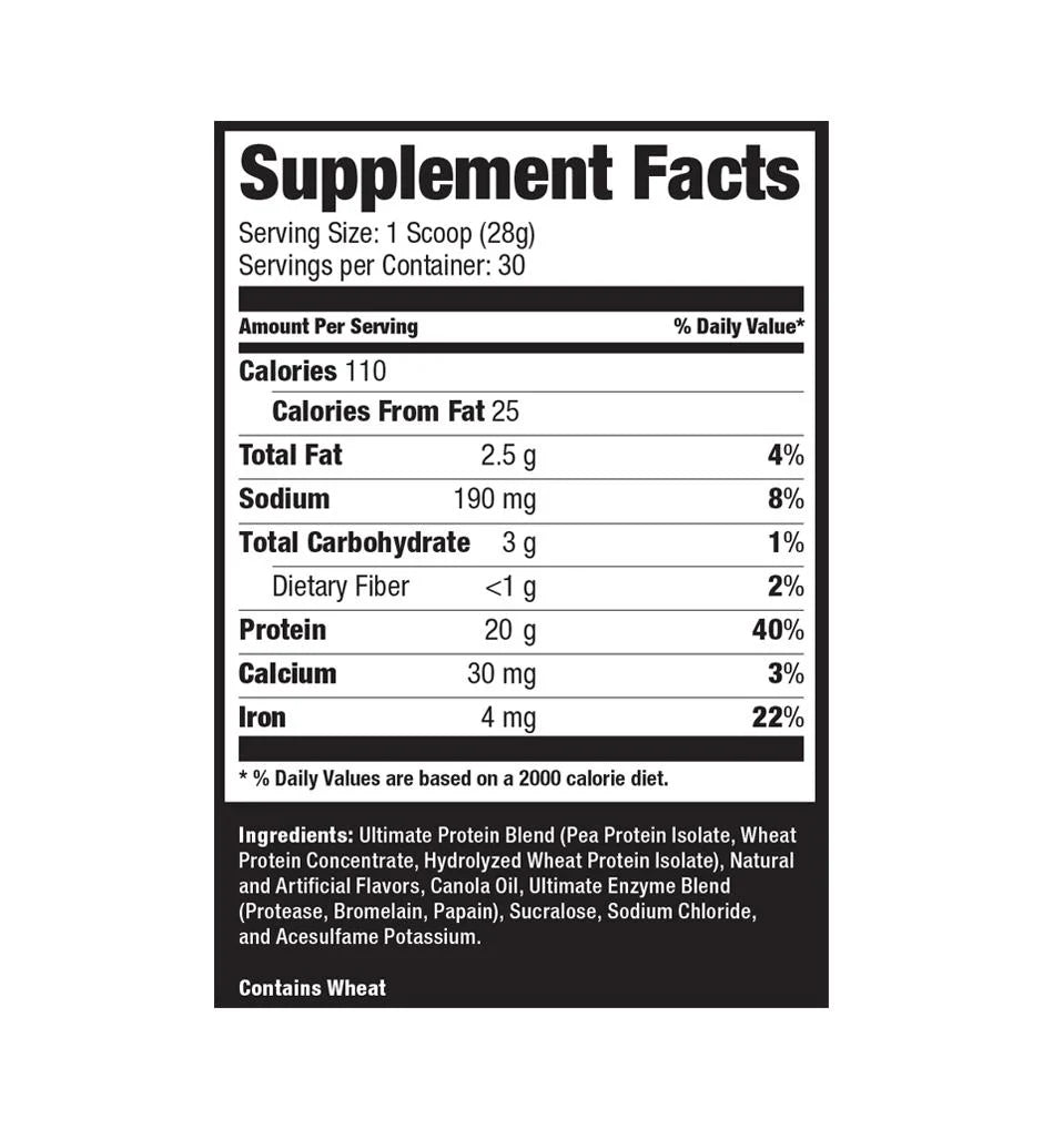 Ultimate Nutrition Protein Isolate 2 – Veganski Protein Za Snagu i Oporavak