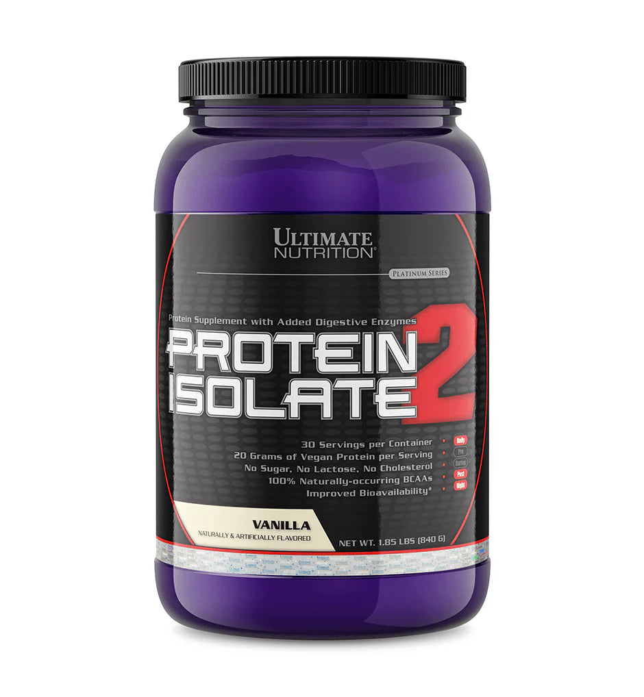 Ultimate Nutrition Protein Isolate 2 – Veganski Protein Za Snagu i Oporavak