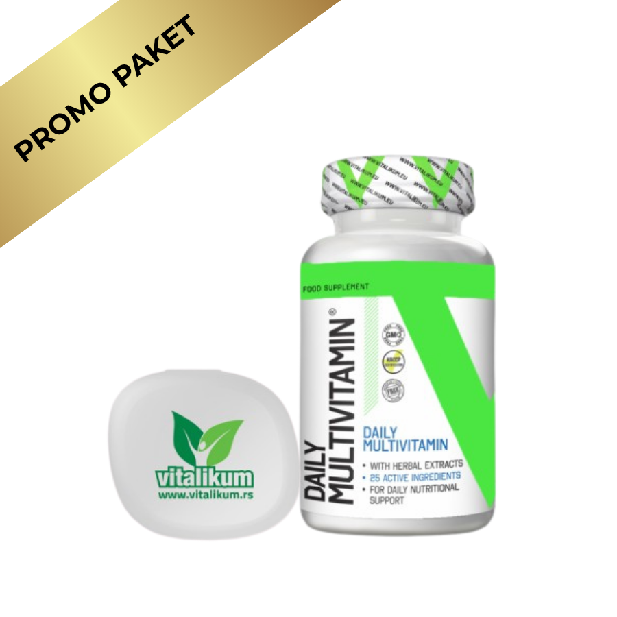 Vitalikum Daily Multivitamin – Kompleks vitamina i minerala + GRATIS kutijica za tablete