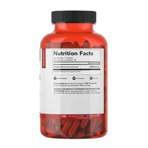 The Nutrition Vitamin D3 2000IU – 90 Kapsula Za Imunitet