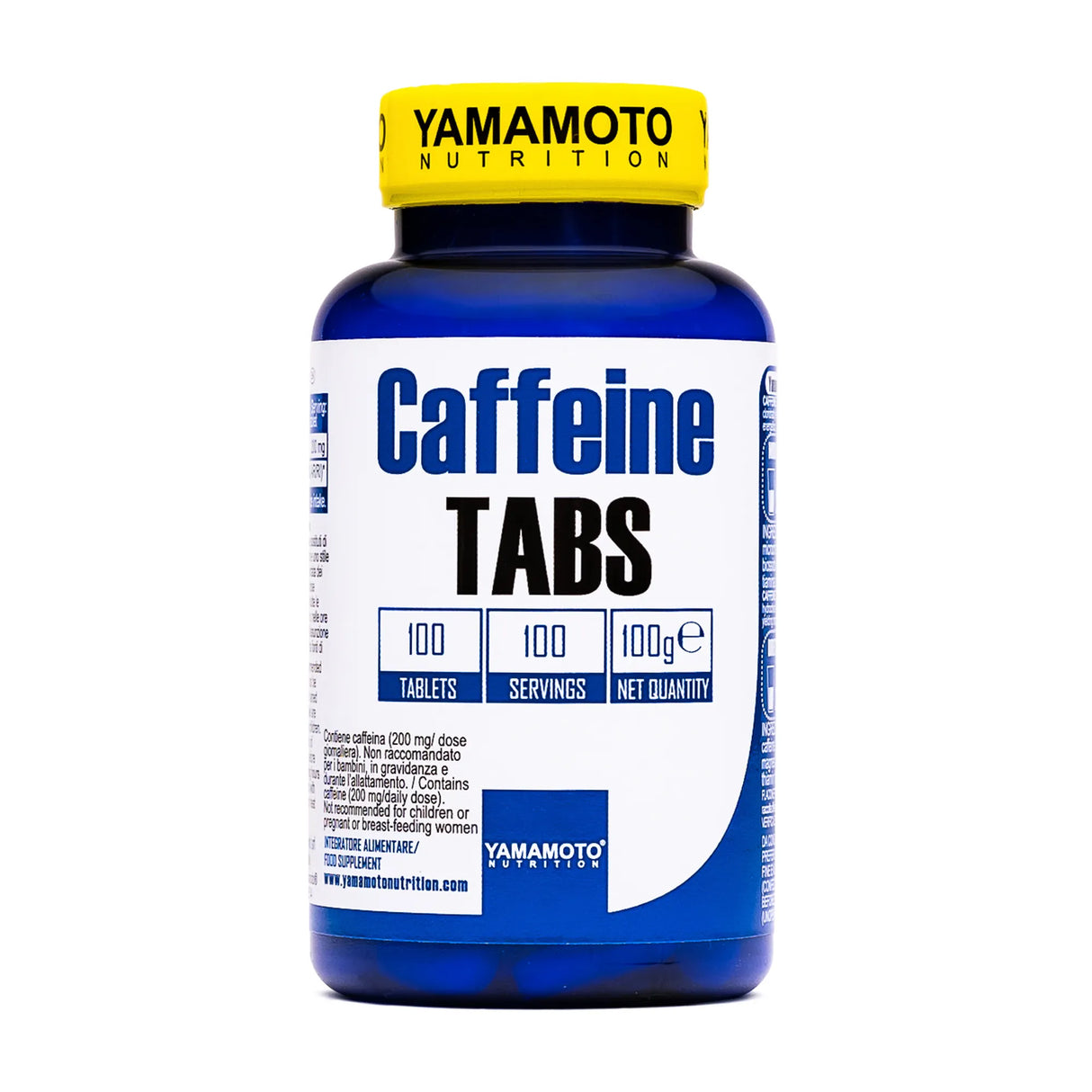 Yamamoto Nutrition Caffeine TABS, 100 Tableta – Mentalna Budnost i Fizička Izdržljivost