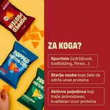 QNT Protein Chips 50g – Zdrav Hrskavi Čips sa 33% Proteina Bez Prženja