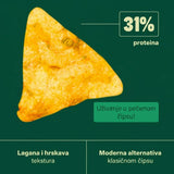 QNT Protein Chips 50g – Zdrav Hrskavi Čips sa 33% Proteina Bez Prženja