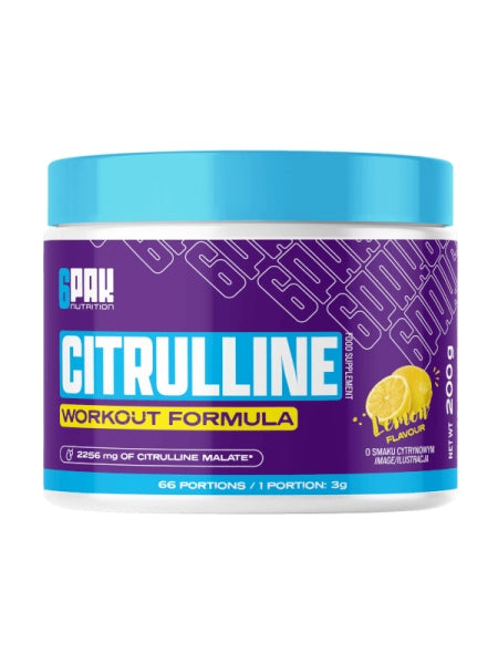 6PAK Citrulin 200g Limun – L-Citrulin Malat za Pumpu i Oporavak