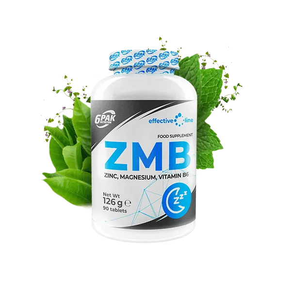 6PAK ZMB 90kapsula – Cink, Magnezijum i Vitamin B6 za Testosteron