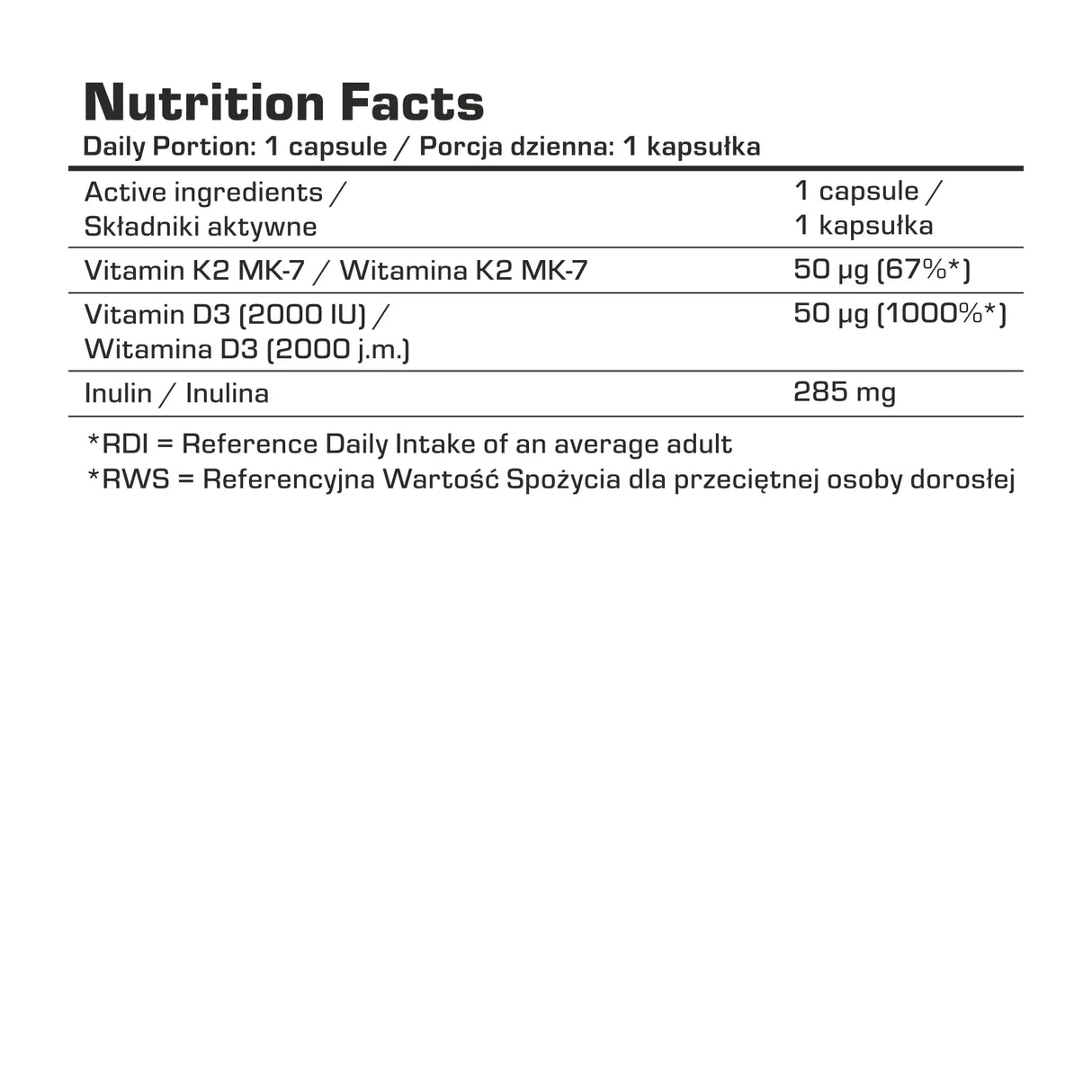 7Nutrition Vitamin D3 + K2MK7, 120 Tableta – Podrška Imunitetu i Zdravlju Kostiju
