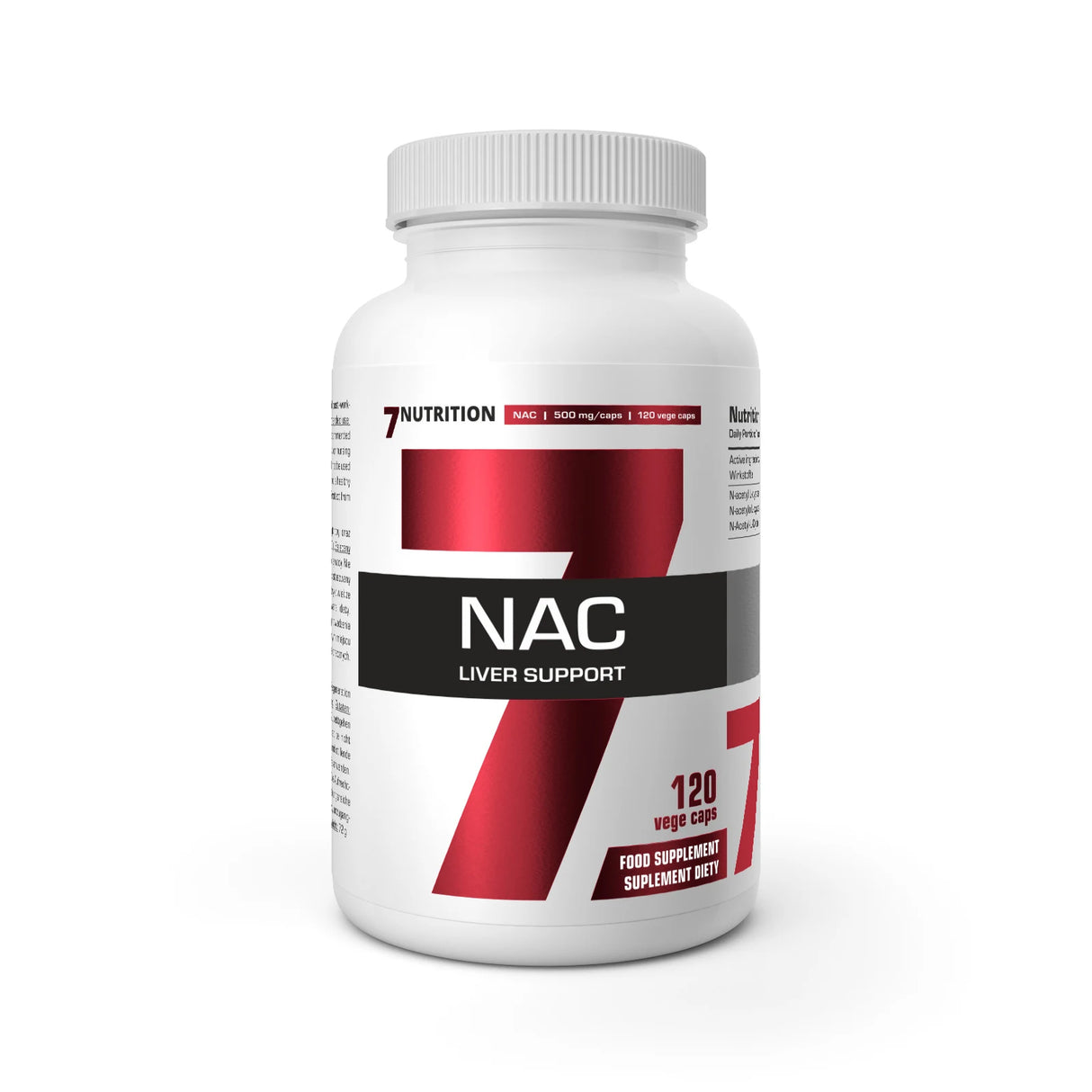 7Nutrition NAC, 120 Kapsula - Podrška Detoksikaciji i Imunitetu