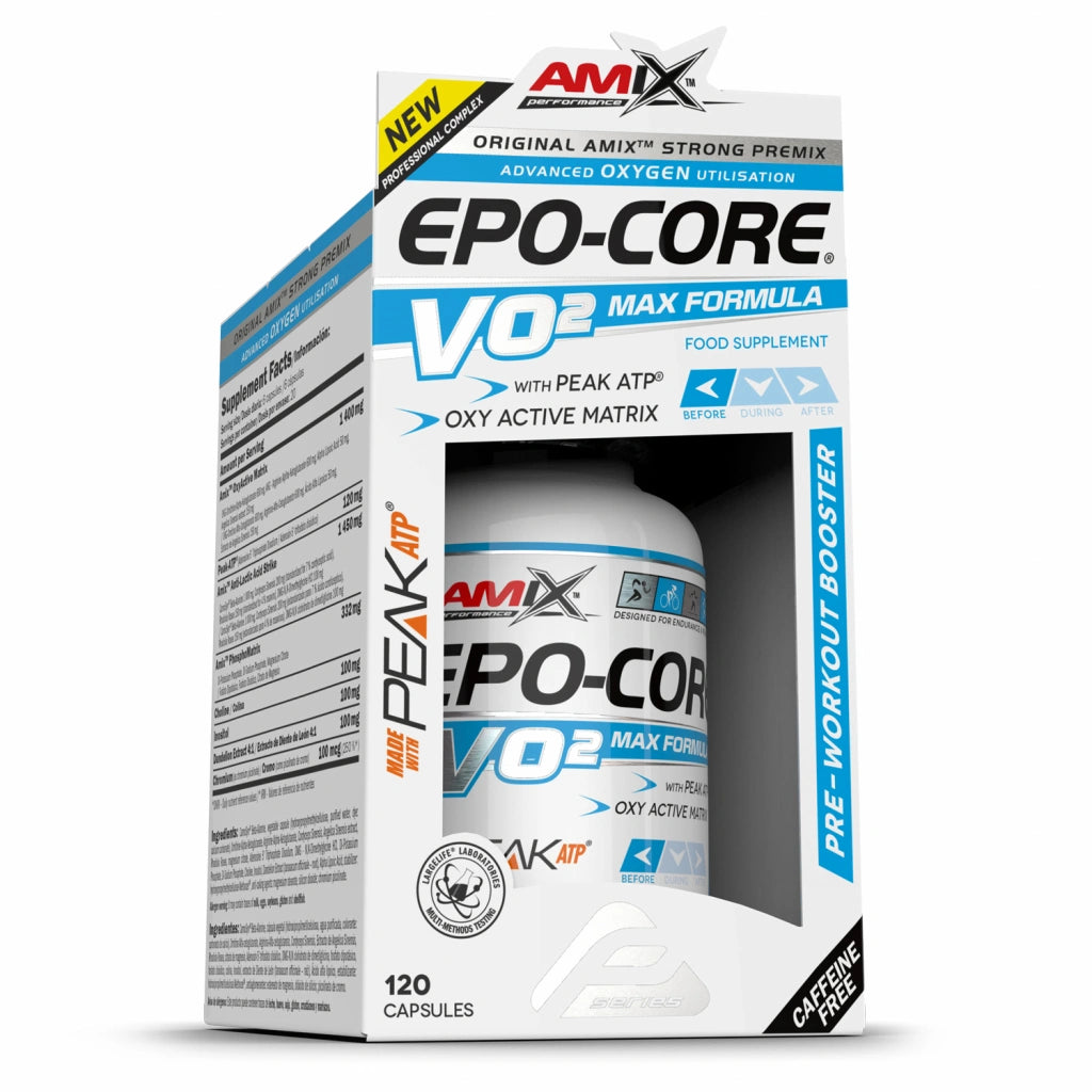 Amix Epo-Core VO2Max 120 kapsula – Izdržljivost i Transport Kiseonika bez Kofeina