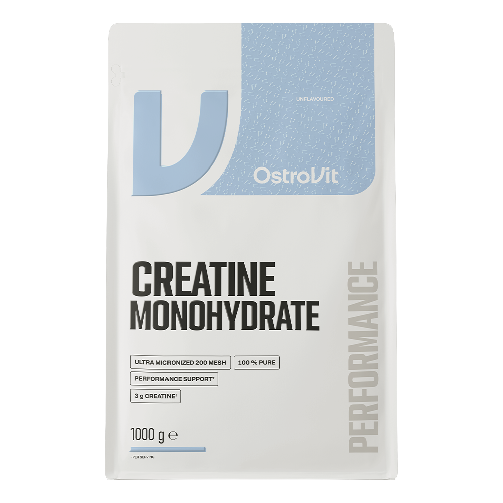 OstroVit Kreatin Monohidrat 1000g – Za Maksimalnu Snagu, Eksplozivnost i Mišiće