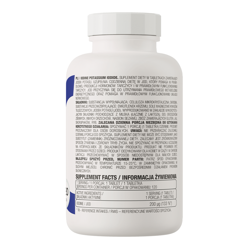 OstroVit Iodine 200 μg – Jod za štitnu žlezdu, metabolizam i energiju