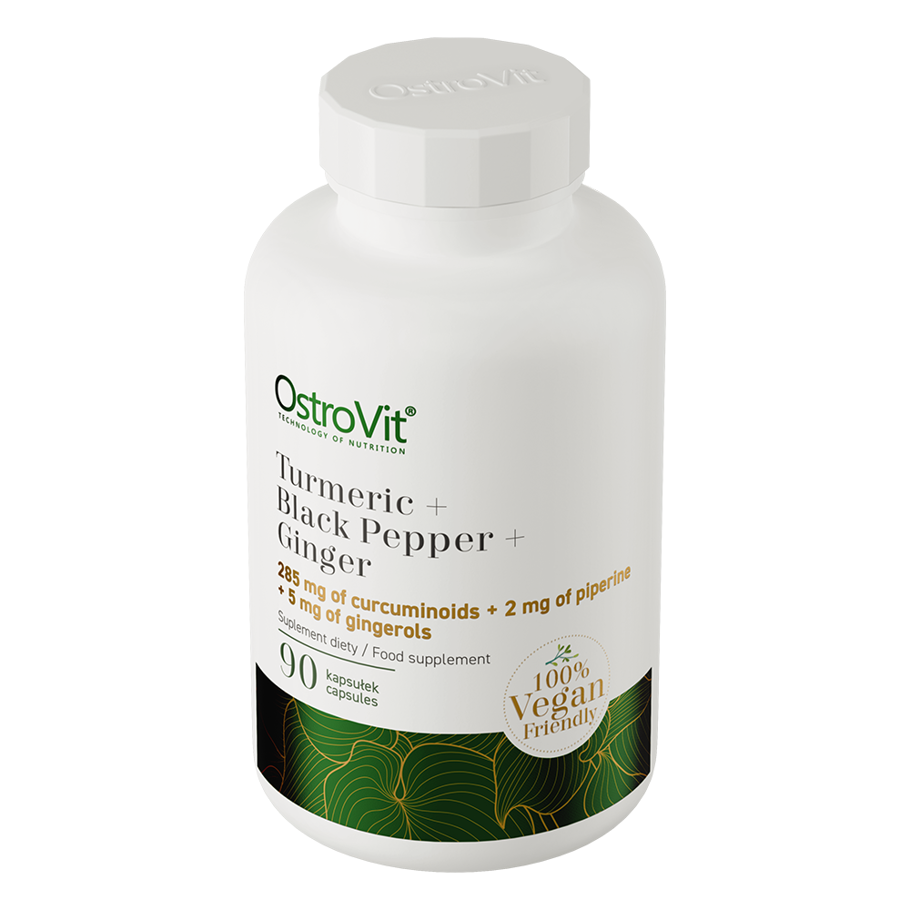 OstroVit Turmeric + Black Pepper + Ginger – Kurkuma, đumbir i piperin kapsule