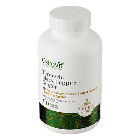 OstroVit Turmeric + Black Pepper + Ginger – Kurkuma, đumbir i piperin kapsule