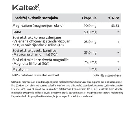 Kaltex ADVANCED SLEEP FORMULA: Za Kvalitetan San, Relaksaciju i Protiv Nesanice